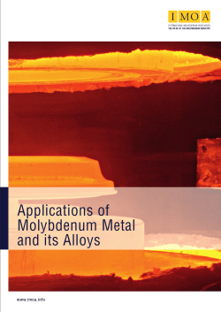 Applications of Molybdenum Metal and Its Alloys