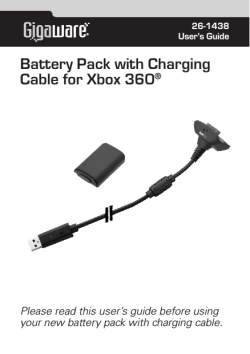 Battery Pack with Charging Cable for Xbox 360