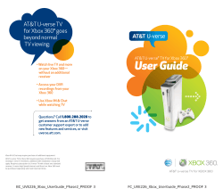 User Guide AT&amp;T U-verse TV for Xbox 360 goes