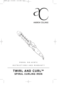 TWIRL AND CURL™ SPIRAL CURLING IRON