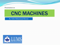 Presentation on CNC MACHINES