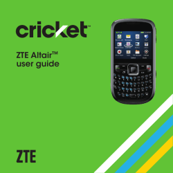 ZTE Altair user guide ™
