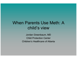 When Parents Use Meth: A child’s view