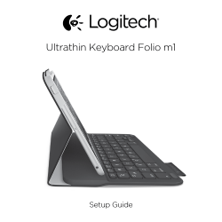 Ultrathin Keyboard Folio m1 Setup Guide
