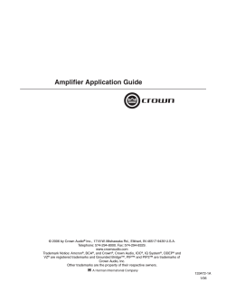 Amplifi er Application Guide  1