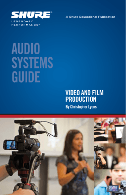 AUDIO SYSTEMS GUIDE VIDEO AND FILM
