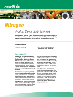 Nitrogen Product Stewardship Summary