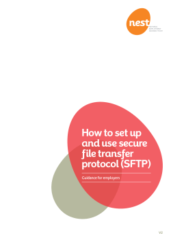 How to set up and use secure file transfer protocol (SFTP)