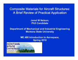 Composite Materials for Aircraft Structures: A Brief Review of Practical Application