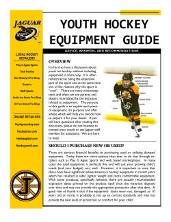 YOUTH HOCKEY EQUIPMENT GUIDE OVERVIEW