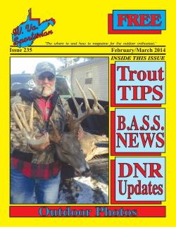 Trout TIPS B.A.S.S. NEWS