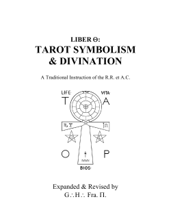 TAROT SYMBOLISM &amp; DIVINATION LIBER :