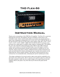 THD Flexi-50 Instruction Manual