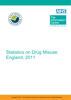 Statistics on Drug Misuse: England, 2011