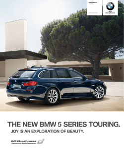 THE NEW BMW 5  SERIES TOURING. BMW EfficientDynamics