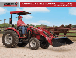 FARMALL® SERIES COMPACT TRACTORS 31 – 60 ENGINE  HP