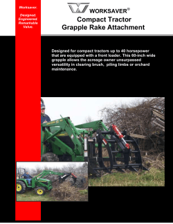 Compact Tractor Grapple Rake Attachment WORKSAVER
