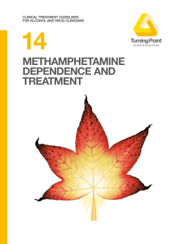 14 MethaMphetaMine dependence and treatMent