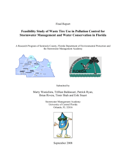 Feasibility Study of Waste Tire Use in Pollution Control for