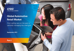 Global Automotive Retail Market Part I From selling cars on the spot to
