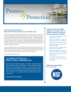 LKQ also offers the AQRP LKQ Promise of Protection –