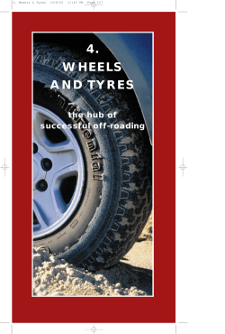 4. WHEELS AND TYRES the hub of
