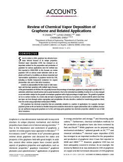 Review of Chemical Vapor Deposition of Graphene and Related Applications YI ZHANG,