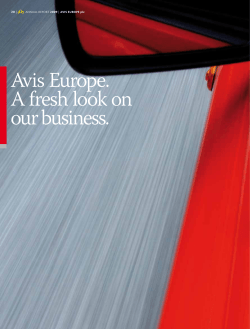 Avis Europe. A fresh look on our business. 20