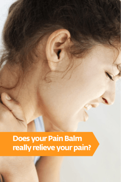 Does your Pain Balm really relieve your pain? 1