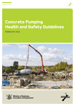 Concrete Pumping Health and Safety Guidelines FEBRUARY 2013 DOL 12274 FEB 13