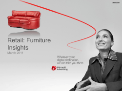 Retail: Furniture Insights March 2011