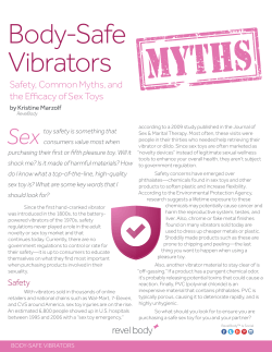 Body-Safe Vibrators Sex Safety, Common Myths, and