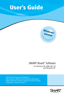 User’s Guide SMART Board Software Windows version