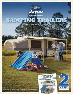 CAMPING TRAILERS  This 1987 brochure cover inspired our 2015 literature.