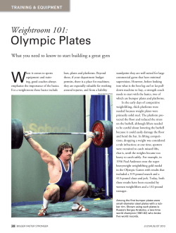 W Olympic Plates  Weightroom 101: