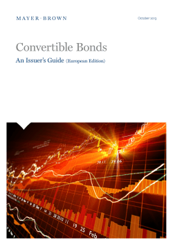 Convertible Bonds  An Issuer’s Guide (European Edition)