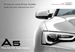 Product and Price Guide The A5/S5 Sportback