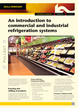 An introduction to commercial and industrial refrigeration systems T