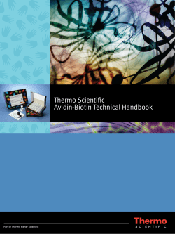Thermo Scientific Avidin-Biotin Technical Handbook