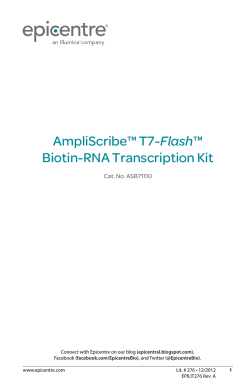 Flash Biotin-RNA Transcription Kit Cat. No. ASB71110