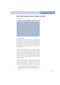 The Irish Pound: From Origins to EMU by John Kelly