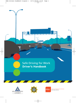 Safe Driving for Work Driver’s Handbook