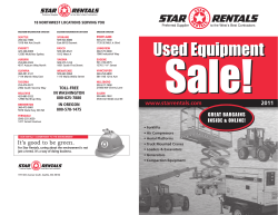 Sale! Used Equipment