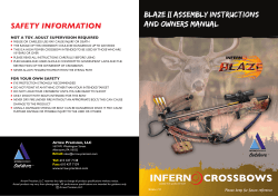 SAFETY INFORMATION Blaze II ASSEMBLY INSTRUCTIONS and OWNERS MANUAL