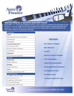 Meet the rising star in sub-prime automotive finance
