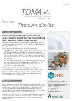 A TD Titanium dioxide