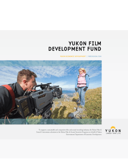 Yukon Film DEvElopmEnt FunD