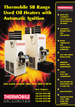Thermobile SB Range Used Oil Heaters with Automatic Ignition