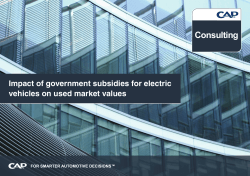 Consulting Impact of government subsidies for electric vehicles on used market values 1