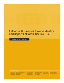 California Businesses: How to Identify and Report California Use Tax Due